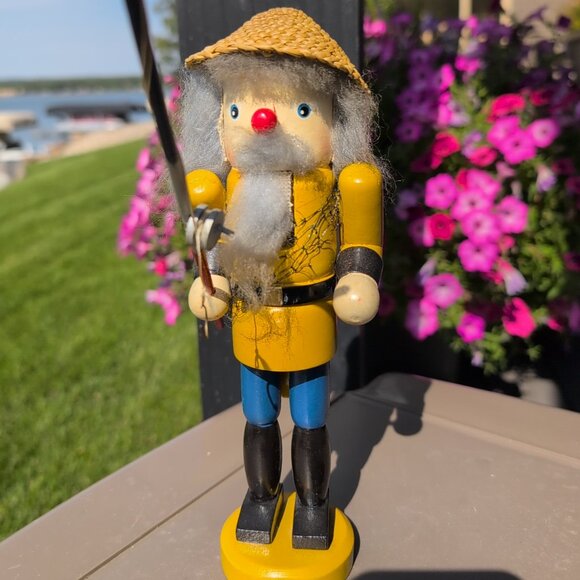 Christmas Tree Shops Fisherman Nutcracker - Picture 1 of 5